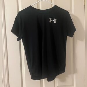 Girls XL Black Under Armor Tee